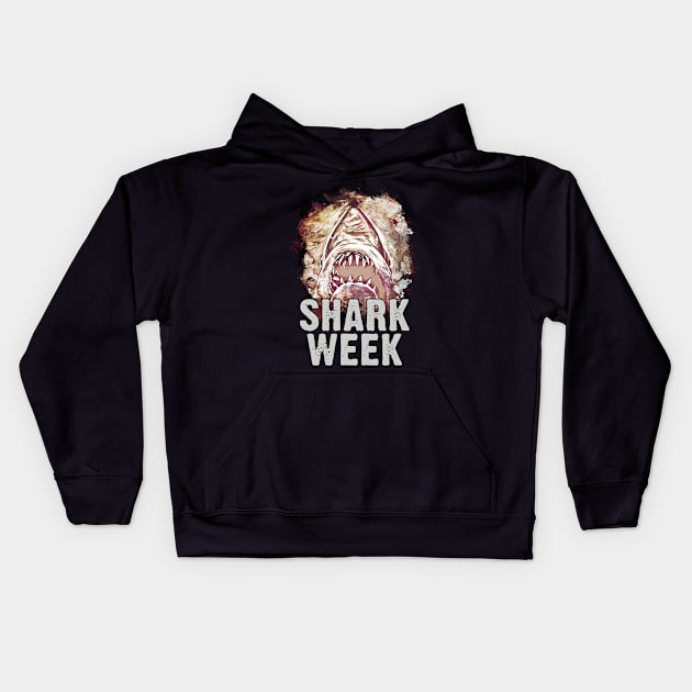 Shark Week Kids Hoodie by Naumovski